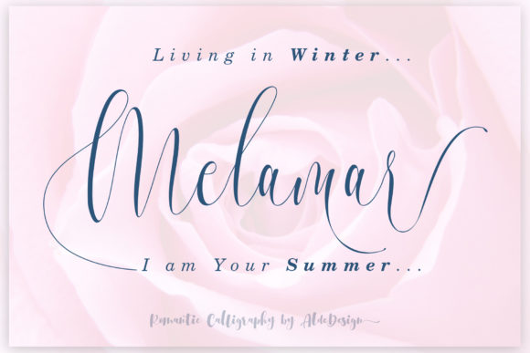 Discover the Elegance of Melamar: A Luxurious Font with a Charming Twist