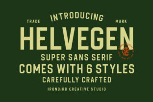 Exploring the Bold Elegance of Helvegen: A Vintage-Themed Typographic Experience