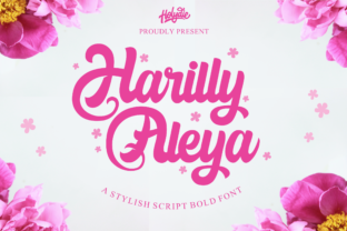 Harilly Aleya: A Bold Font with a Romantic Twist