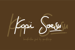 Kopi Soesu: A Handwritten Font with Modern Flair