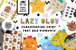 Lazy Olov: A Playful Color Font for Modern Design